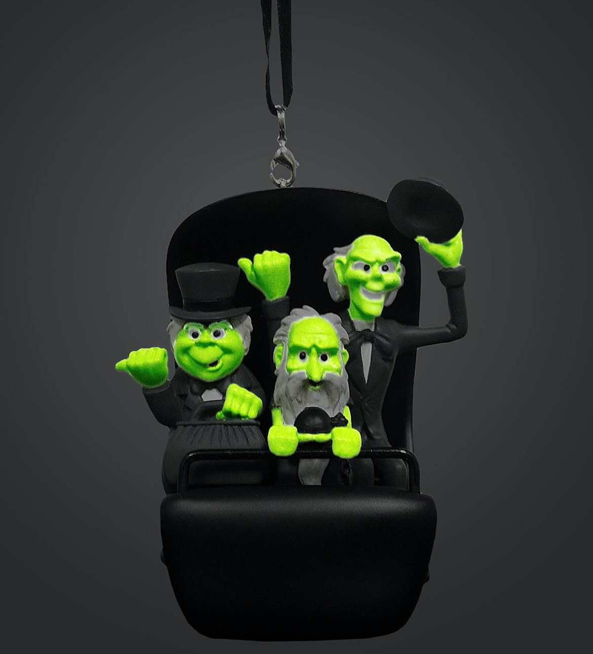 Disney The Haunted Mansion Hitchhiking Ghosts in Doom Buggy Glows Ornament New