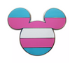 Disney Parks Rainbow Collection Mickey Icon Transgender Flag Pin New with Card