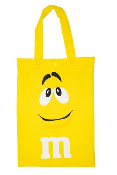 M&M's World Yellow Characters Poncho in Tote Bag One Size New with Tag