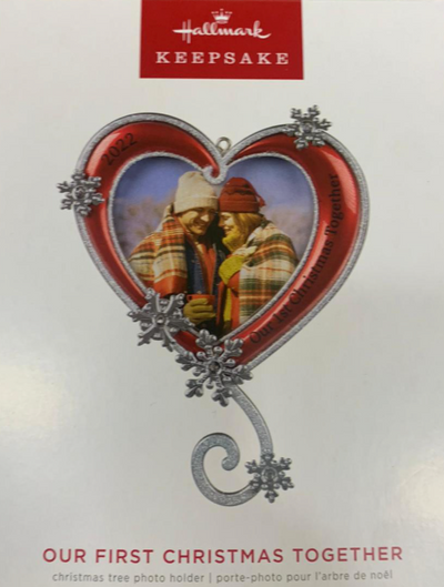 Hallmark 2022 Our First Christmas Together Photo Frame Ornament New With Box