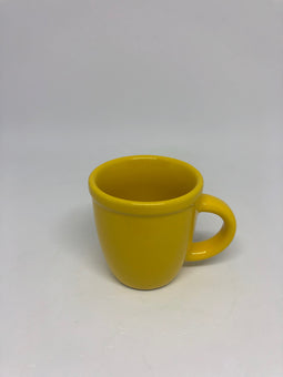 M&M's World Logo Yellow Solid Shot Glass Mini Mug New