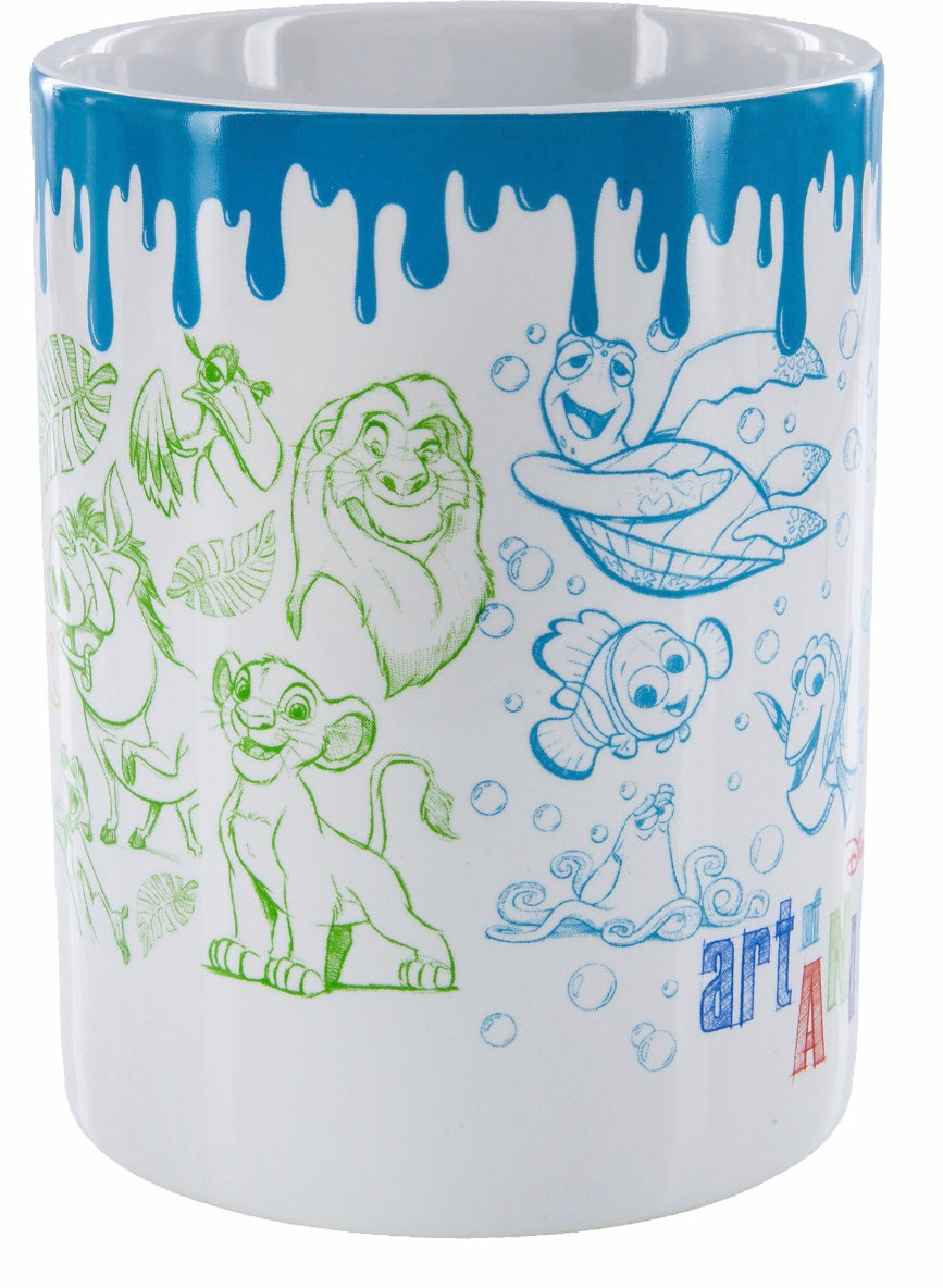 Disney Parks Art Of Animation Resort Ceramic Coffee Mug Ariel Cars Simba New