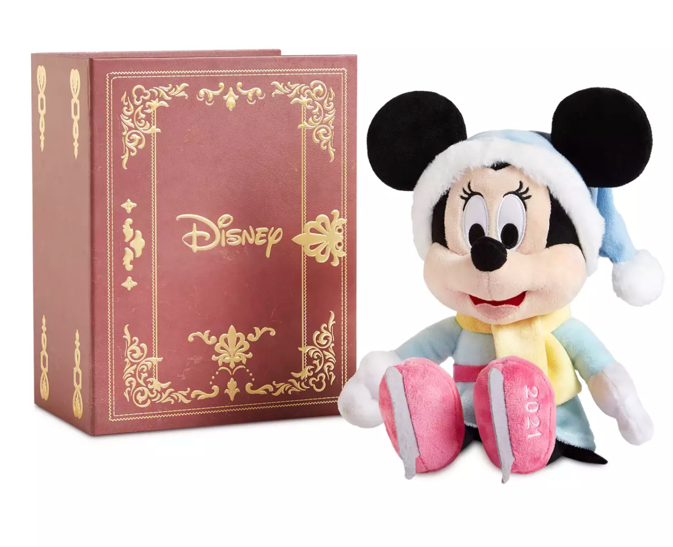 Disney Parks Minnie Mouse From Our Family to Yours Plush in Box 9'' New