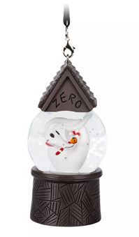 Disney Parks Nightmare Before Christmas Zero Snowglobe Ornament New
