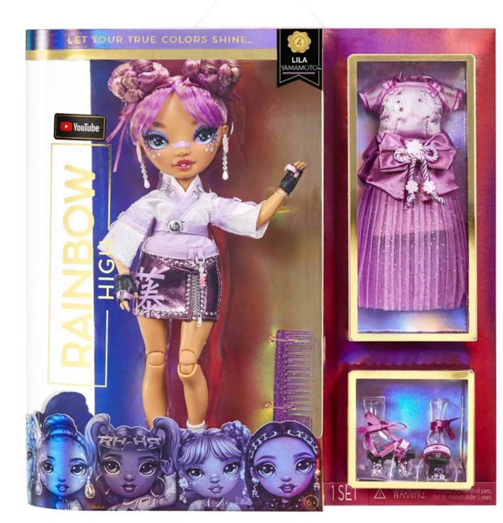 Rainbow High Lila Yamamoto Fashion Doll Toy New With Box