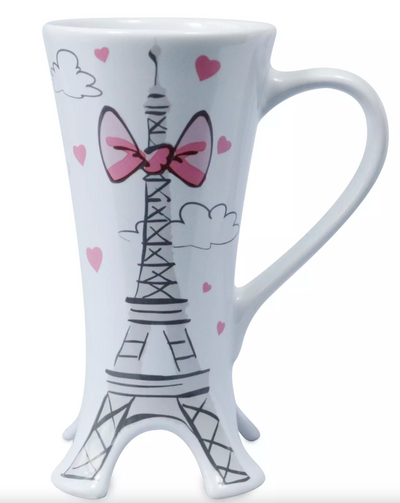 Disney Marie Eiffel Tower The Aristocats Ceramic Latte Coffee Mug New