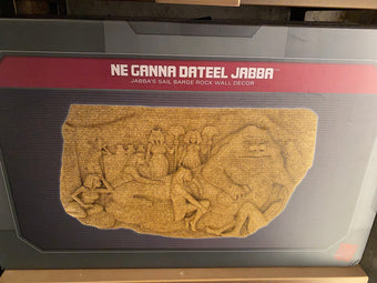 Disney Parks Star Wars Galaxy's Edge Jabba's Sail Barge Rock Wall Decor New Box