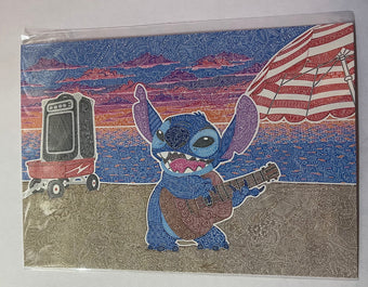 Disney Artist Stitch by Gregg Visintainer Postcard Wonderground Gallery New