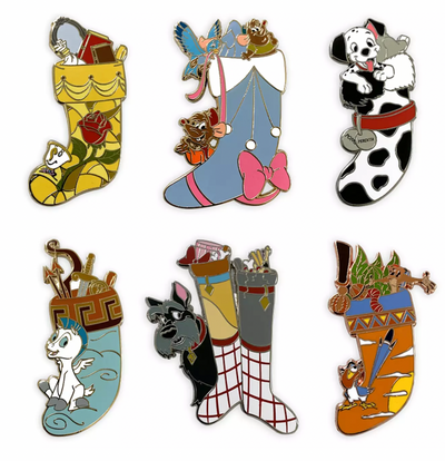 Disney Parks 24 Day Holiday Countdown Calendar Mystery Pin Set 2021 New