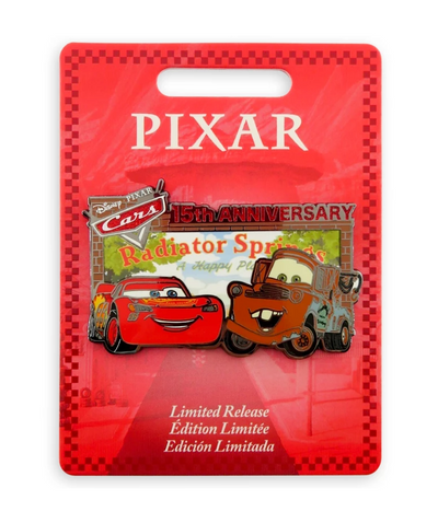 Disney Cars 15th Anniversary Radiator Springd Pin Limited Release New with Card