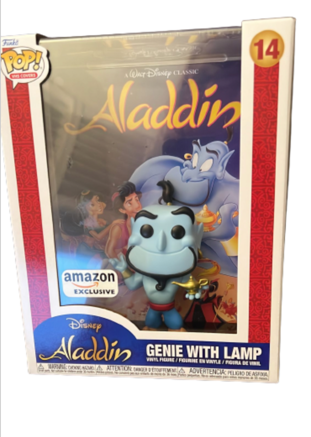 Funko POP! VHS Cover Aladdin Genie with Lamp Vinyl Figure New with Box
