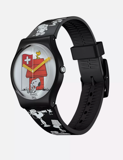 Swatch X Peanuts Grande Bracchetto Watch Snoopy Woodstock New with Box