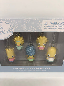 Universal Studios Simpsons Figurine Holiday Ornament Set of 5 Pieces New w Box