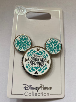 Disney Parks Coronado Springs Resort Mickey Icon Pin New with Card