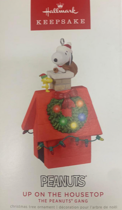 Hallmark 2022 Peanuts Gang Up On the Housetop Christmas Ornament New With Box