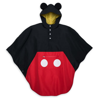 Disney Parks Mickey Mouse Rain Poncho for Adults Size M-L New with Tags