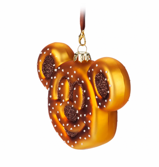 Disney Parks Mickey Pretzel Christmas Ornament New with Tag