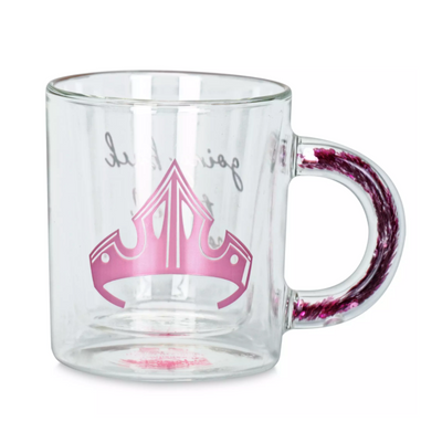 Disney Parks Aurora Going Back to Bed After This Glass Mug with Glitter New