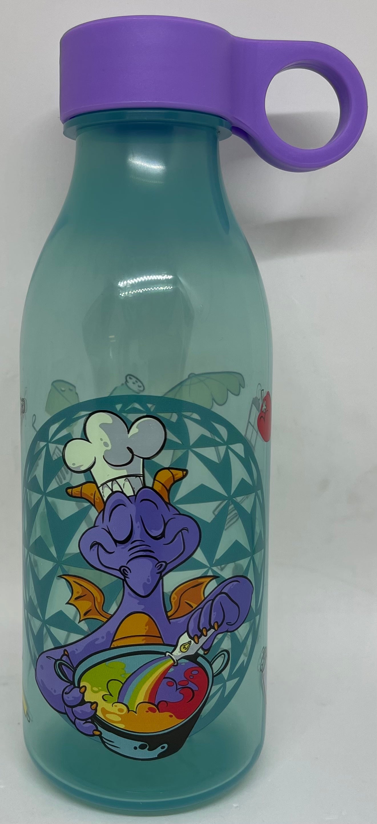Disney Parks Food and Wine 2020 Figment Hide 'n Squeak Water Bottle New
