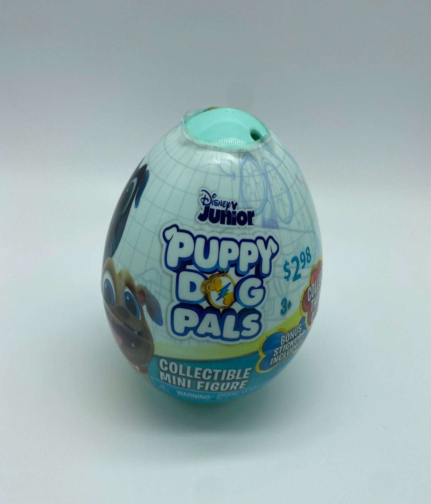 Disney Puppy Dog Pals Easter Surprise Mystery Blue Egg Mini Figure Sticker New