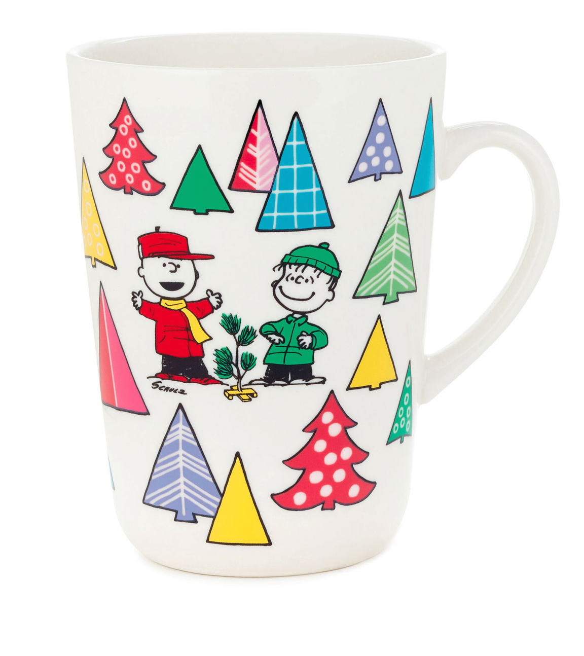 Hallmark Peanuts Charlie Brown Linus Color Changing Holiday Christmas Mug New