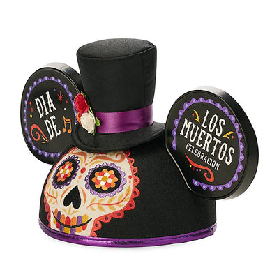 Disney Parks Halloween Dia De Los Muertos Mickey Mouse Ear Hat for Adults New