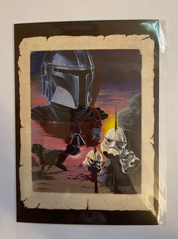 Disney Star Wars Hunting by Brian Crosby Postcard Wonderground Gallery New