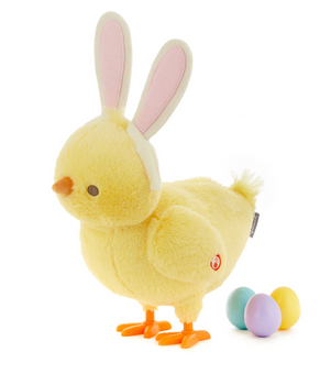 Hallmark Easter Hoppy Egg Laying Chick Singing Stuffed Animal With Motion 13"