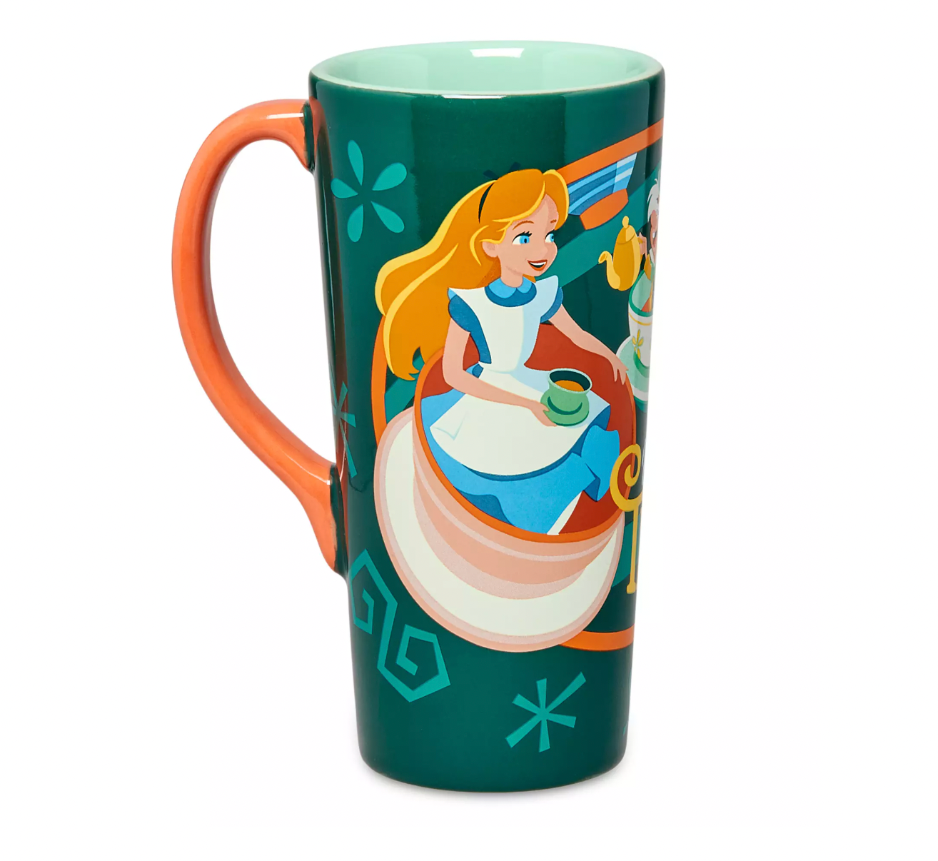 Disney Parks Mad Hatter Tea Cups Tall Latte 12oz Mug New