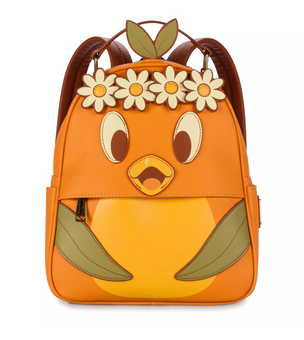 Disney EPCOT Flower and Garden 2023 Orange Bird Loungefly Mini Backpack New