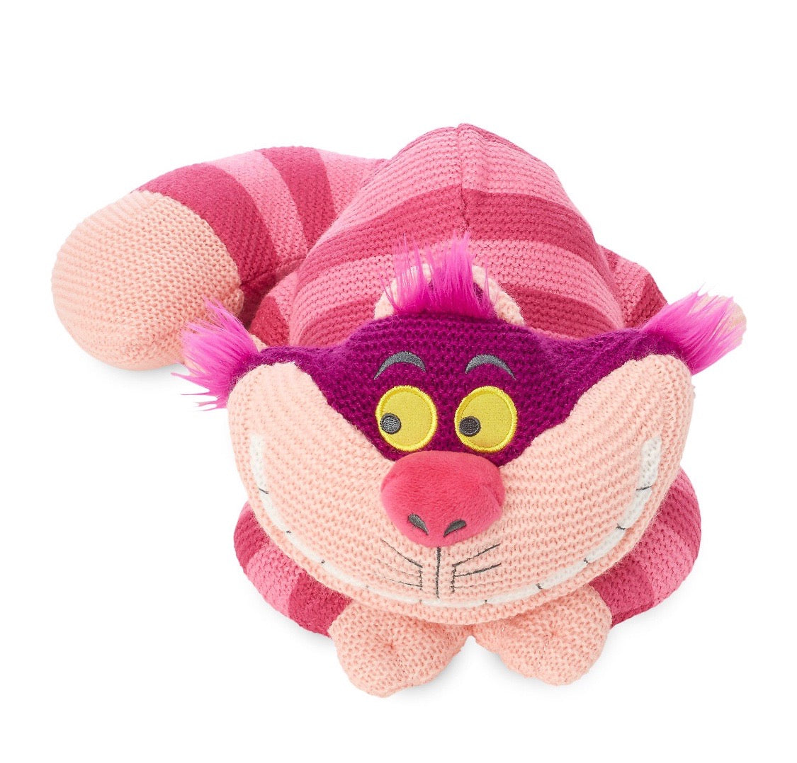 Disney Parks Cheshire Cat Classic Cozy Knit Limited Release Plush New with Tag