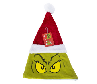 Dr. Seuss The Grinch Who Stole Christmas Santa Hat One Size Fits Most New Tag