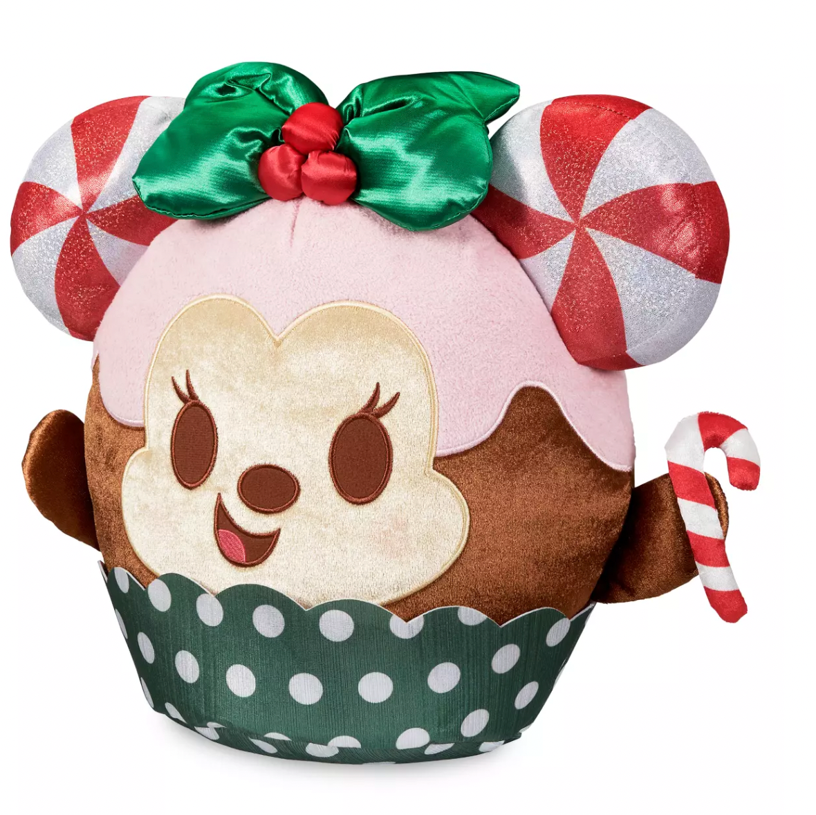 Disney Minnie Candy Cane Crush Cupcake Munchlings Scented Holiday Plush New