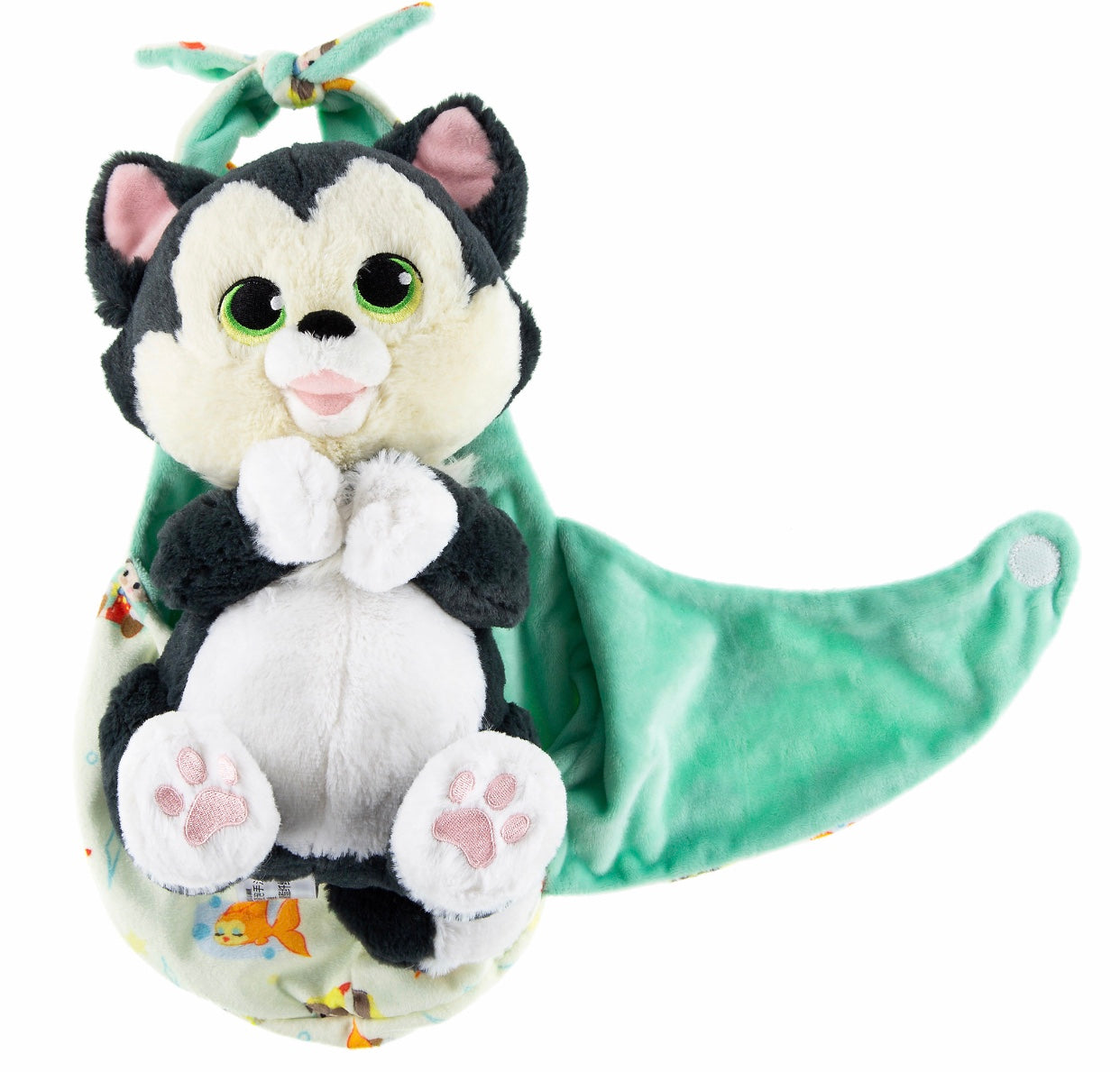 Disney Parks Baby Figaro In A Blanket Pouch Plush New with Tags