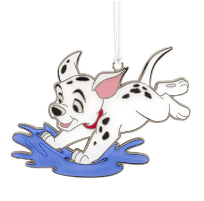 Hallmark Disney 101 Dalmatians Puppy Metal Christmas Ornament New with Card