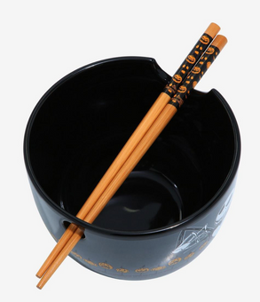 Disney Nightmare Before Christmas Jack Halloween Ramen Bowl With Chopsticks New