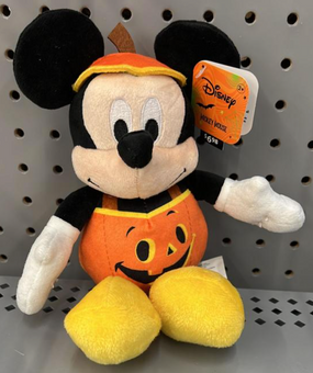 Disney Mickey Mouse Halloween Pumpkin Plush New with Tags