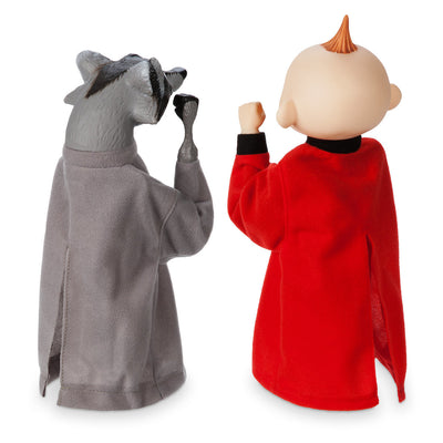Disney Store Jack-Jack and Raccoon Boxing Puppet Set Incredibles 2 New With Box