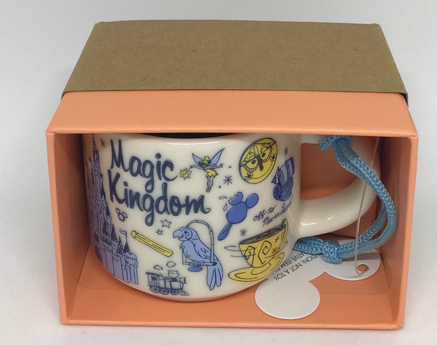 Disney Parks Starbucks Been There Magic Kingdom Coffee Mug Ornament New with Box