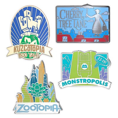 Disney D23 Fantastic Worlds Pin Set Limited Release New with Box