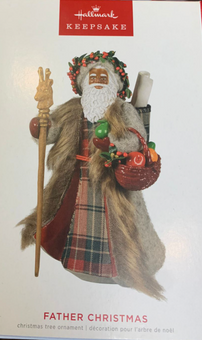 Hallmark 2022 Black Father Christmas Ornament New With Box