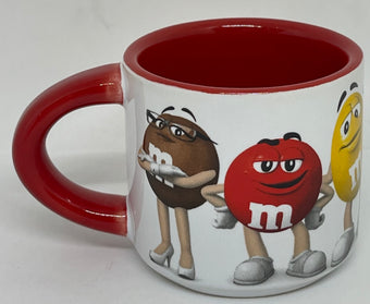 M&M's World Orlando Espresso Mug Shot Glass Red Brown Yellow Blue Green Orange