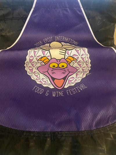 Disney 2018 Epcot Food Wine Festival Figment Drawstring Backpack New with Tags
