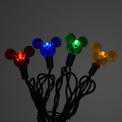 Disney Parks Mickey Mouse Holiday Lights Set Multicolored New with Box