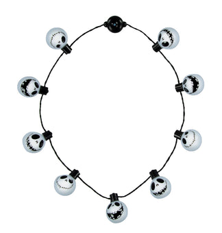 Disney Parks Halloween Jack Skellington Glow Light Up Necklace New with Tags