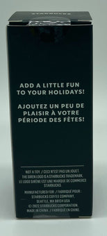 Starbucks 2022 Christmas Gold Cold Cup Ornament Key Chain New with Box