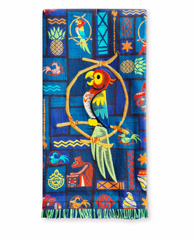 Disney Parks Polynesian Enchanted Tiki Room Kitchen Towel New with Tags