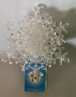 Bath and Body Works Christmas Clear Snowflake Nightlight Wallflowers New