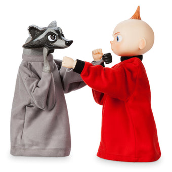 Disney Store Jack-Jack and Raccoon Boxing Puppet Set Incredibles 2 New With Box