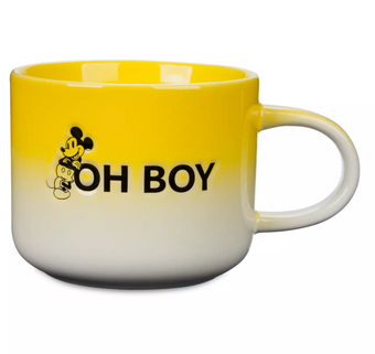 Disney Mickey Oh Boy Ombre Design Coffee 15oz Mug New